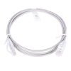 cable de parcheo slim utp cat6 1.5 m gris diámetro reducido (28 awg)