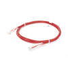 cable de parcheo slim utp cat6 1.5 m rojo diámetro reducido (28 awg)