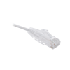 cable de parcheo slim utp cat6 1.5 m blanco diámetro reducido (28 awg)