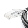 cable de parcheo slim utp cat6 2 m negro diámetro reducido (28 awg)
