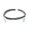 cable de parcheo slim utp cat6 2 m negro diámetro reducido (28 awg)