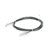 cable de parcheo slim utp cat6 2 m negro diámetro reducido (28 awg)