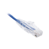 cable de parcheo slim utp cat6 2 m azul diámetro reducido (28 awg)