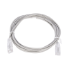 cable de parcheo slim utp cat6 2 m gris diámetro reducido (28 awg)