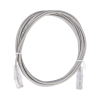 cable de parcheo slim utp cat6 2 m gris diámetro reducido (28 awg)