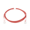 cable de parcheo slim utp cat6 2 m rojo diámetro reducido (28 awg)