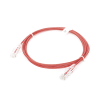 cable de parcheo slim utp cat6 2 m rojo diámetro reducido (28 awg)