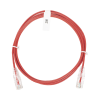 cable de parcheo slim utp cat6 2 m rojo diámetro reducido (28 awg)