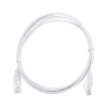 cable de parcheo slim utp cat6 2 m blanco diámetro reducido (28 awg)
