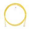 cable de parcheo slim utp cat6 2 m amarillo diámetro reducido (28 awg)