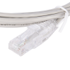 cable de parcheo slim utp cat6 3 m gris diámetro reducido (28 awg)