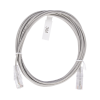 cable de parcheo slim utp cat6 3 m gris diámetro reducido (28 awg)