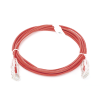 cable de parcheo slim utp cat6 3 m rojo diámetro reducido (28 awg)