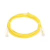 cable de parcheo slim utp cat6 3 m amarillo diámetro reducido (28 awg)