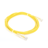 cable de parcheo slim utp cat6 3 m amarillo diámetro reducido (28 awg)