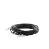 cable de parcheo slim utp cat6a 10 m negro, diámetro reducido (28 awg)