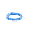 cable de parcheo slim utp cat6a 3 m azul, diámetro reducido (28 awg)