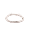 cable de parcheo slim utp cat6a 3 m gris, diámetro reducido (28 awg)