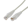 cable de parcheo slim utp cat6a 7 m gris, diámetro reducido (28 awg)