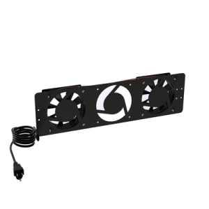 kit de 2 ventiladores 110 vca (12 x 12 cm) con clavija para gabinete de piso