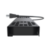 kit de 2 ventiladores (12 x 12 cm) con 3 tomas de corriente 110 vca/50 hz con clavija