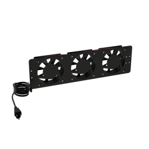 kit de 3 ventiladores 110 vca (12 x 12 cm) con clavija para gabinete de piso