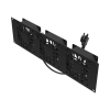 kit de 3 ventilador 110 vca (12 x 12 cm) con clavija 5 15p. para instalación en postes rack