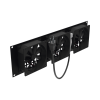 kit de 3 ventilador 110 vca (12 x 12 cm) con clavija 5 15p. para instalación en postes rack