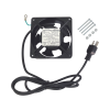ventilador 110 vca de 12 x 12 cm con cable y clavija