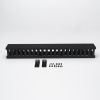 organizador de cable vertical de 21 unidades rack sencillo, compatible con racks serie eirl y eiqr