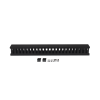 organizador de cable vertical de 24 unidades rack sencillo, compatible con racks serie eirl y eiqr
