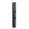 organizador de cable vertical de 24 unidades rack sencillo, compatible con racks serie eirl y eiqr