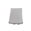 caja de conexiones impermeable ip65, 10 entradas, dimensiones 200 x 155 x 80 mm, para instalaciones industriales, comerciales y residenciales, incluye tornillería para su instalación