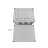 caja de conexiones impermeable ip65, 10 entradas, dimensiones 200 x 155 x 80 mm, para instalaciones industriales, comerciales y residenciales, incluye tornillería para su instalación