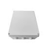 caja de conexiones impermeable ip65, 12 entradas, dimensiones 300 x 250 x 120 mm, para instalaciones industriales, comerciales y residenciales, incluye tornillería para su instalación