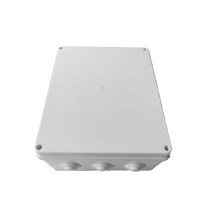 caja de conexiones impermeable ip65, 12 entradas, dimensiones 300 x 250 x 120 mm, para instalaciones industriales, comerciales y residenciales, incluye tornillería para su instalación