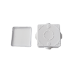 caja de conexiones impermeable ip55 con 4 entradas, 80 x 80 x 50 mm, para instalaciones industriales, comerciales y residenciales, incluye tornillería para su instalación
