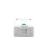 caja de pared con 1 puerto keystone, no incluye jack