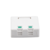 caja de pared con 2 puertos keystone, no incluye jacks