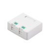 caja de pared con 2 puertos keystone, no incluye jacks