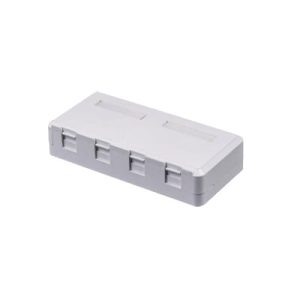 caja de pared de 4 puertos sin jack