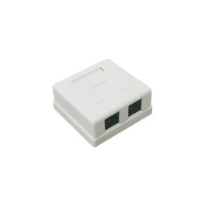 caja de pared con jack utp cat5e y jack rj11 telefónico