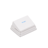 caja de pared angulada incluye 2 jacks utp cat5e keystone