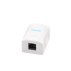 caja de pared con 1 puerto, incluye 1 jack utp cat6a