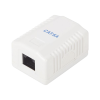 caja de pared con 1 puerto, incluye 1 jack utp cat6a