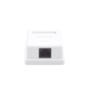 caja de pared con 1 puerto keystone, incluye jack cat5e