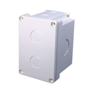 caja superficial a prueba de agua (ip67) con 2 salidas para aplicaciones industriales