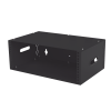 gabinete para montaje en pared liviano, 4 unidades de rack, profundidad máxima de trabajo 250 mm, se envía el gabinete armado.