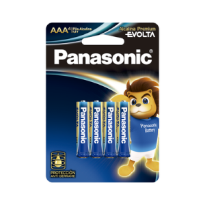 batería alcalina aaa 1.5v evolta / no recargable / paquete de 4 baterías