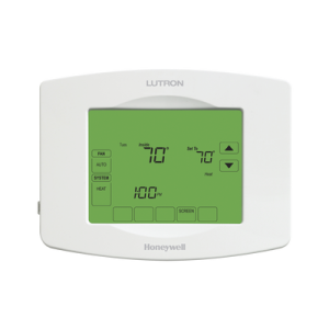 termostato touchpro inalambrico, para el control de clima, se integra a soluciones lutron radiora2/ra2 select.